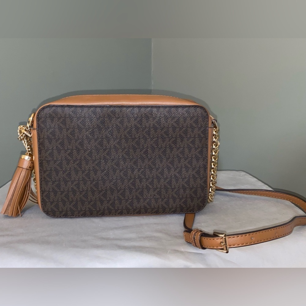 Michael Kors Ginny Studded Crossbody with Tassel. - Picture 2 of 9